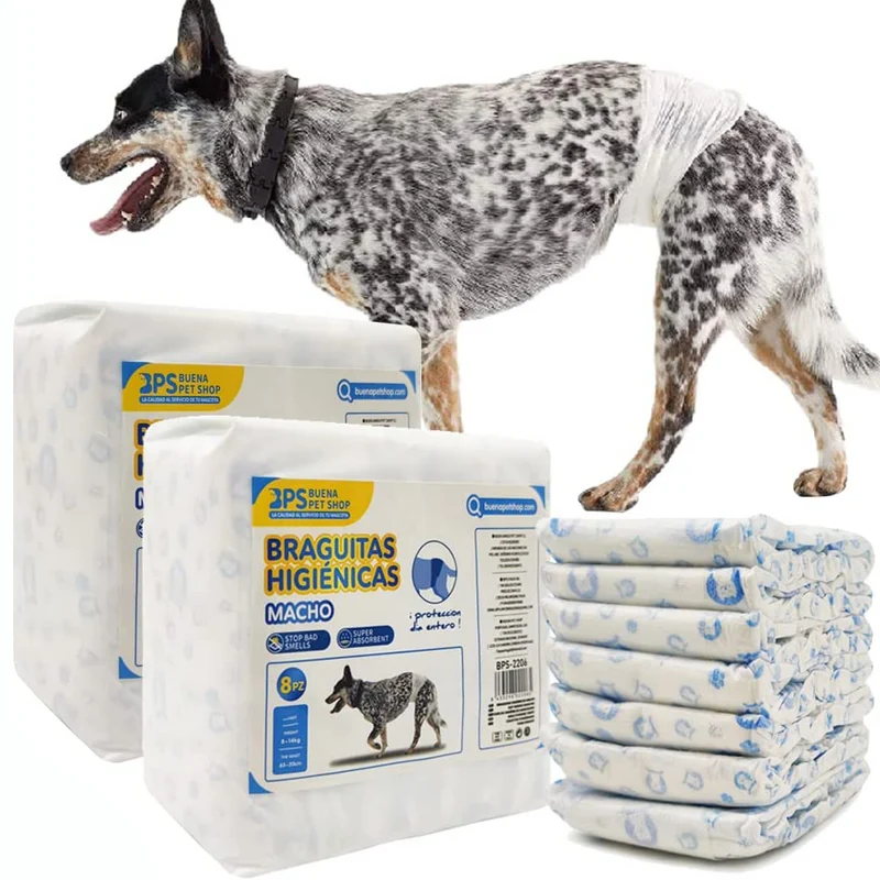 Pañal Mascotas Macho 8 piezas(x2 Paquetes) BPS®