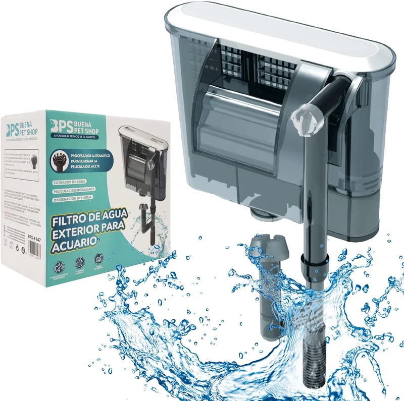 Filtro Profesional Externo tipo Mochila para Acuario 3.5w.