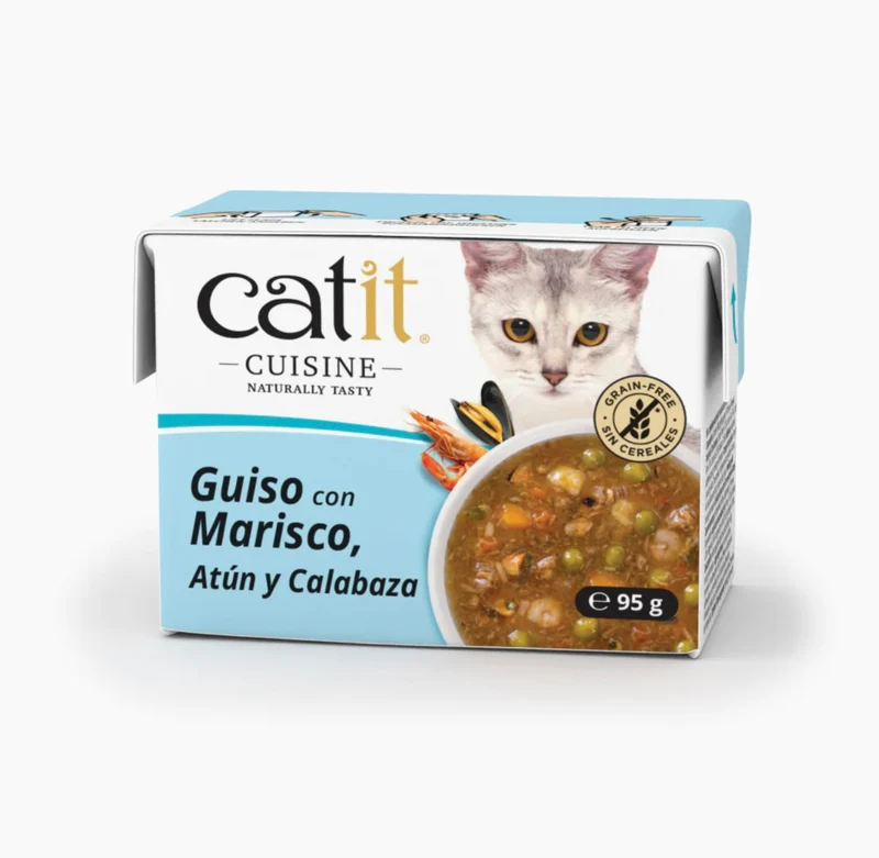 Catit | Cuisine Guiso con Marisco, Atún y Calabaza (95g)