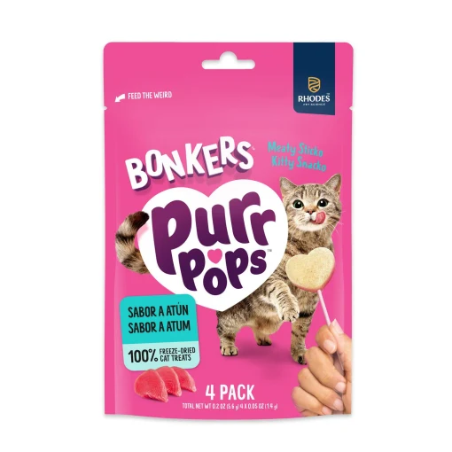 Bonkers | Purr Pops - Atún | Piruleta de snack liofilizado (4x6g)