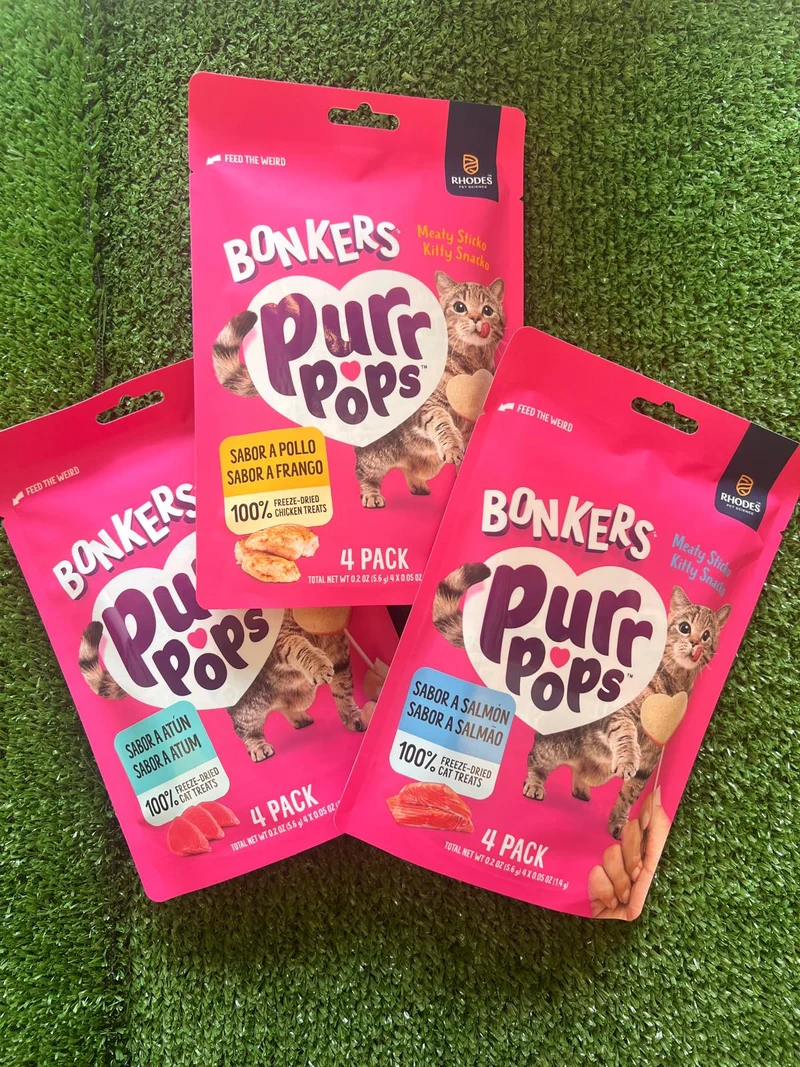 Bonkers | Pack degustación - Purr pops (3 paquetes de 4x6g)