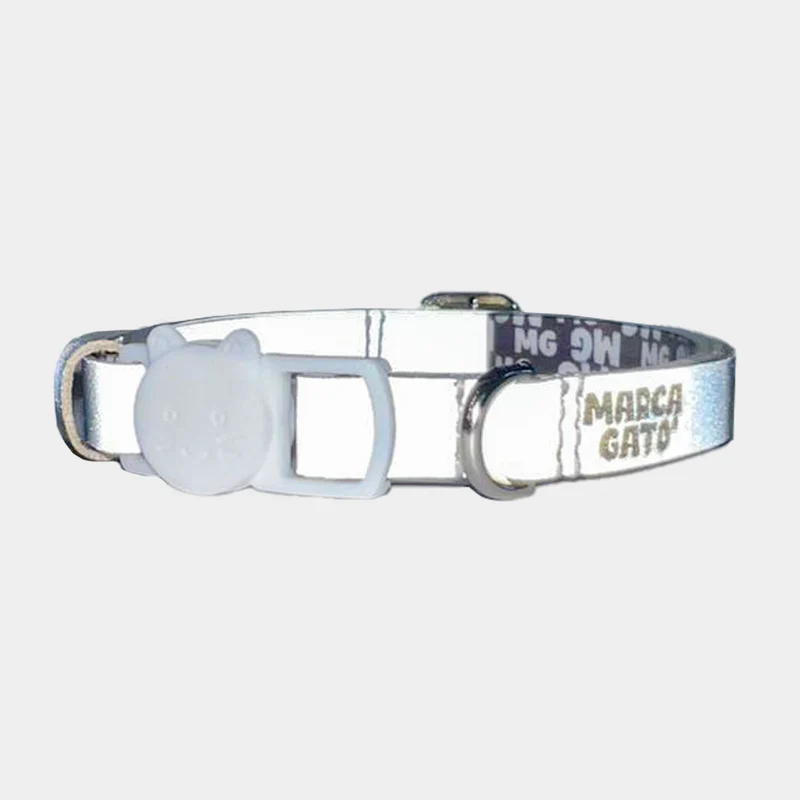 Collar Cuero Vegano - Reflectivo
