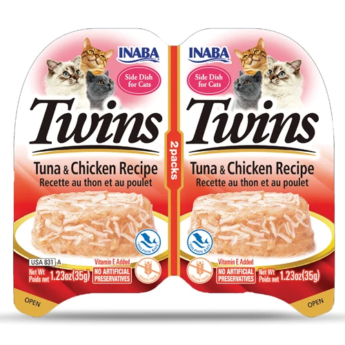 Churu Twins Bandeja x 2 - Atún con pollo - Rojo
