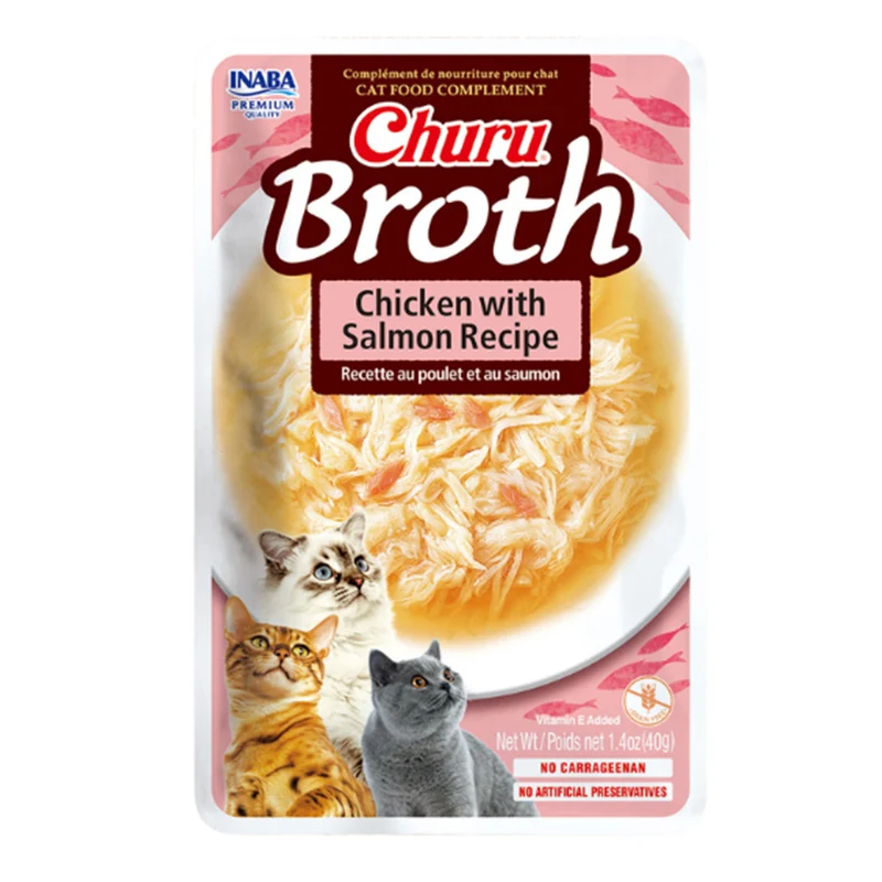 Churu Broth - Pollo con Salmón - Rosado