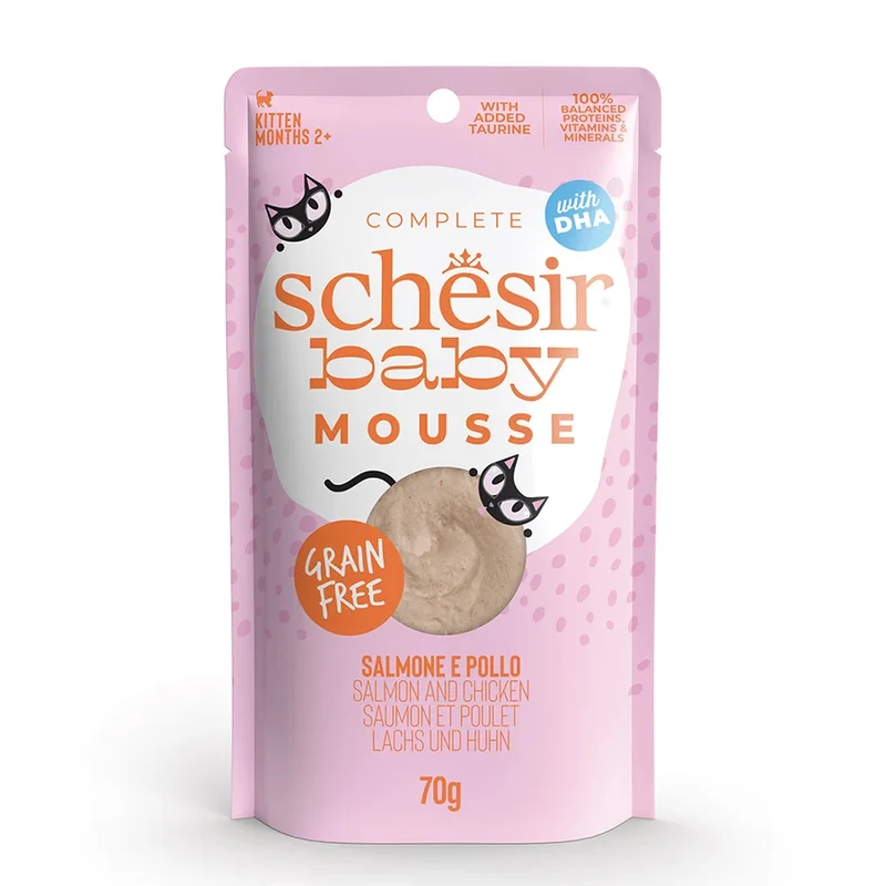 Schesir | Baby Mousse - Salmón y pollo (70g)