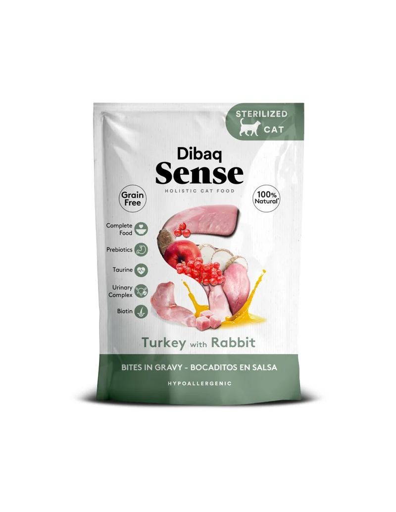 Dibaq | Sense Bites -Pavo y Conejo en salsa (100g)