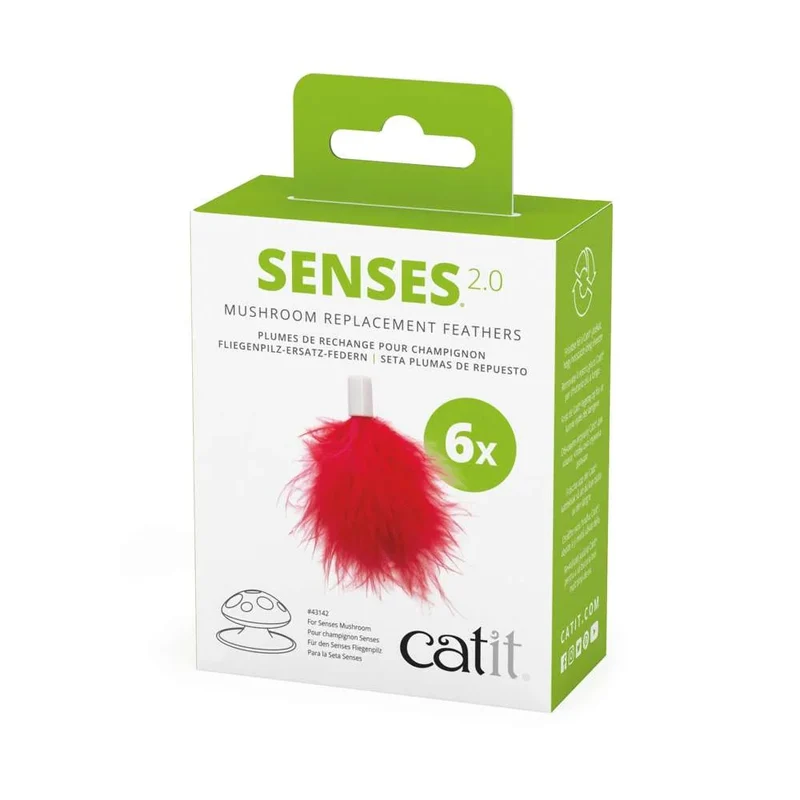 Catit | Senses 2.0 - Plumas de Recambio para la Seta (Pack 6 unidades)
