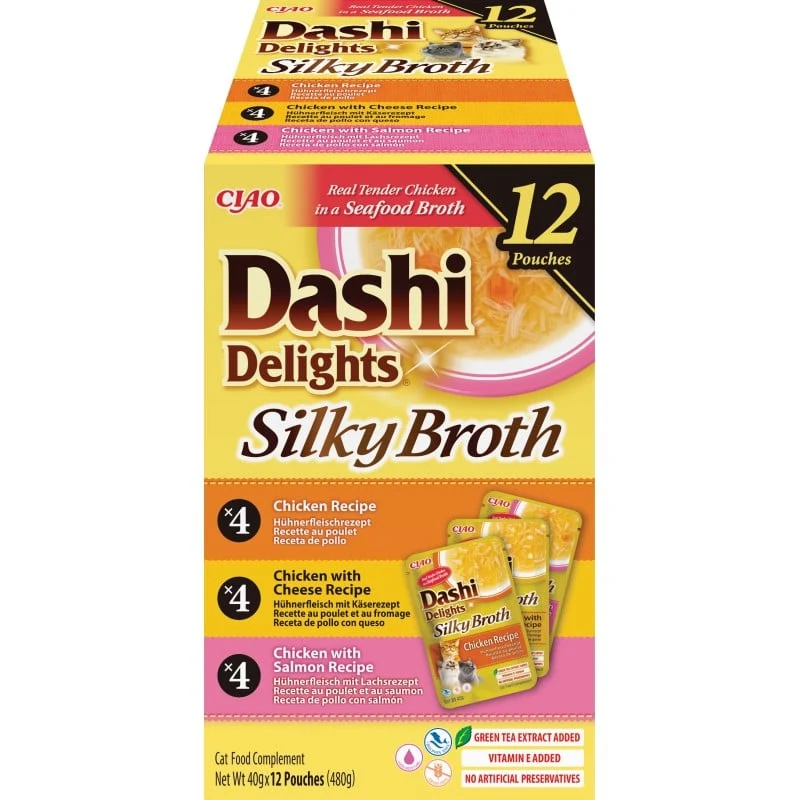 Inaba | Dashi Delights Silky Broth - Variedades de Pollo (12x70g)