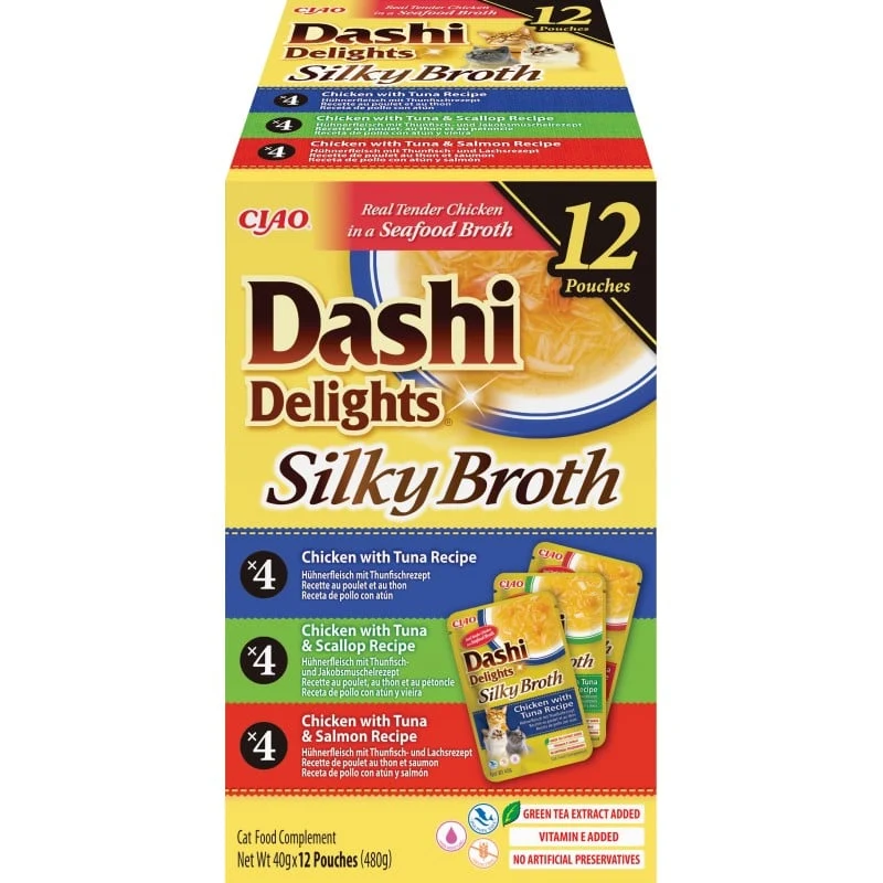 Inaba | Dashi Delights Silky Broth - Variedades de Atún (12x70g)