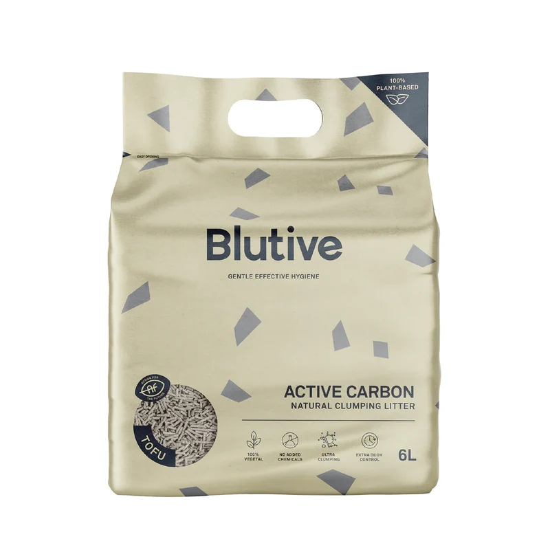 Blutive | Lecho Natural Aglomerante de Tofu con Carbón Activo (6L)