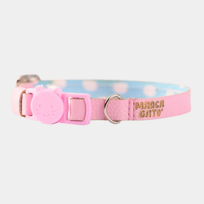 Collar Cuero Vegano - Rosa