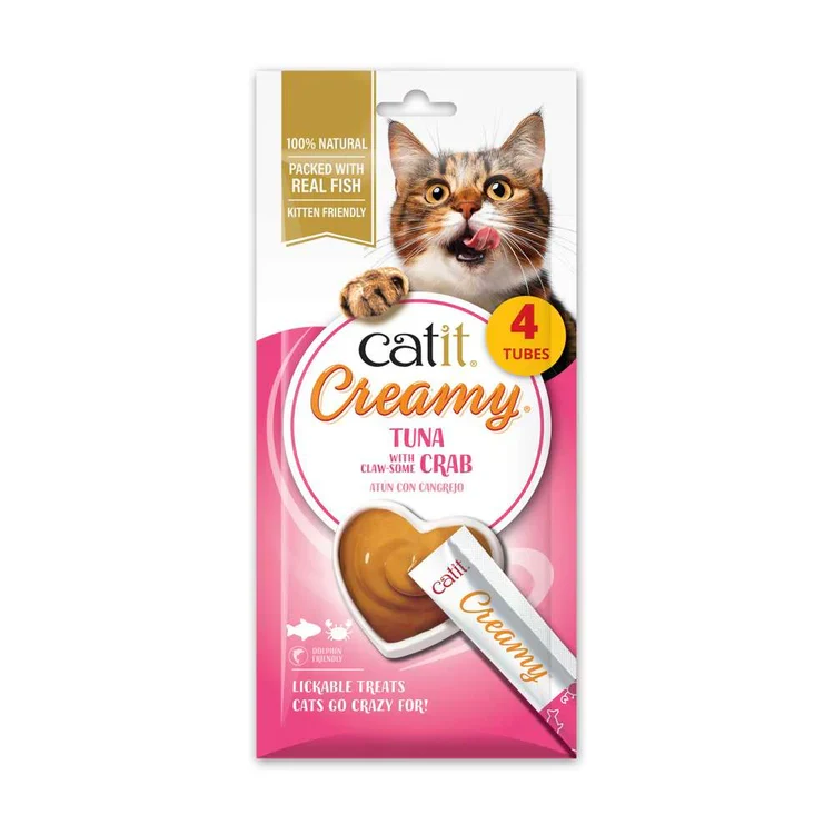 Catit | Creamy - Atún con cangrejo (4x10g)