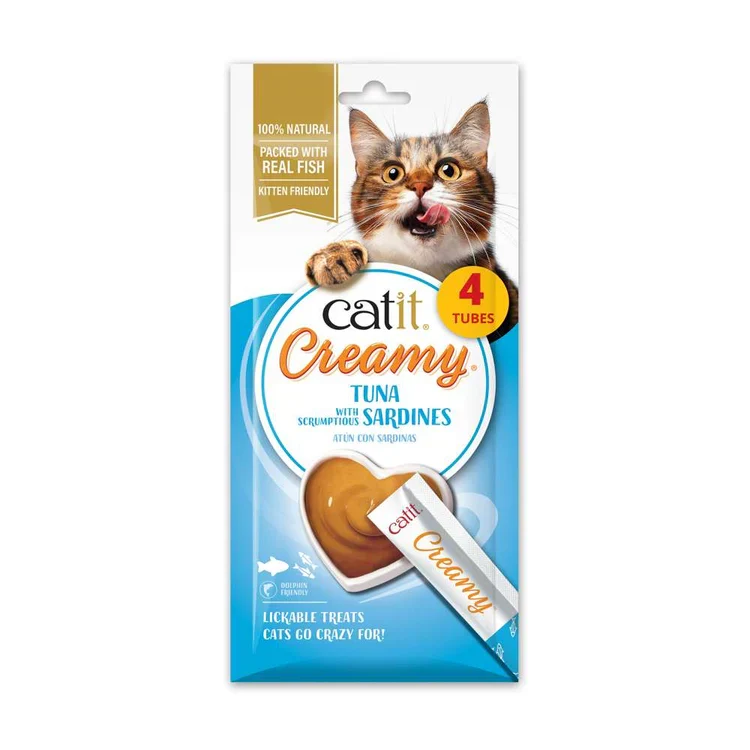 Catit | Creamy - Atún con sardinas (4x10g)
