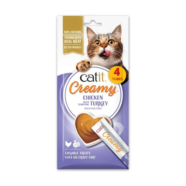 Catit | Creamy - Pollo y pavo (4x10g)
