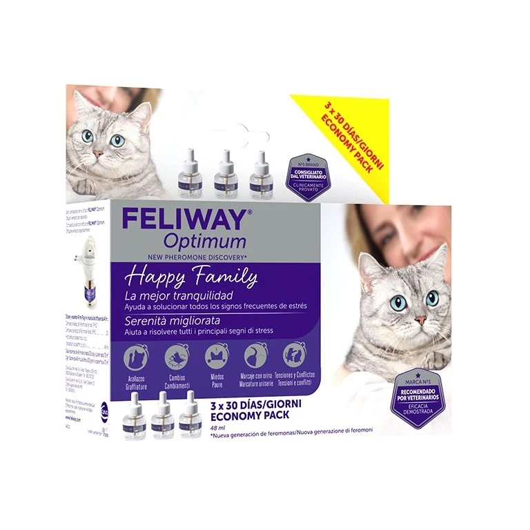 Feliway | Optimum - Pack 3 recambios (3x48ml)