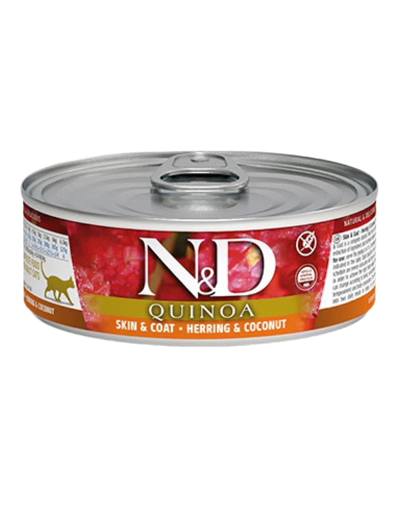 Farmina | N&D Quinoa Skin Coat - Arenque y Coco (80g)