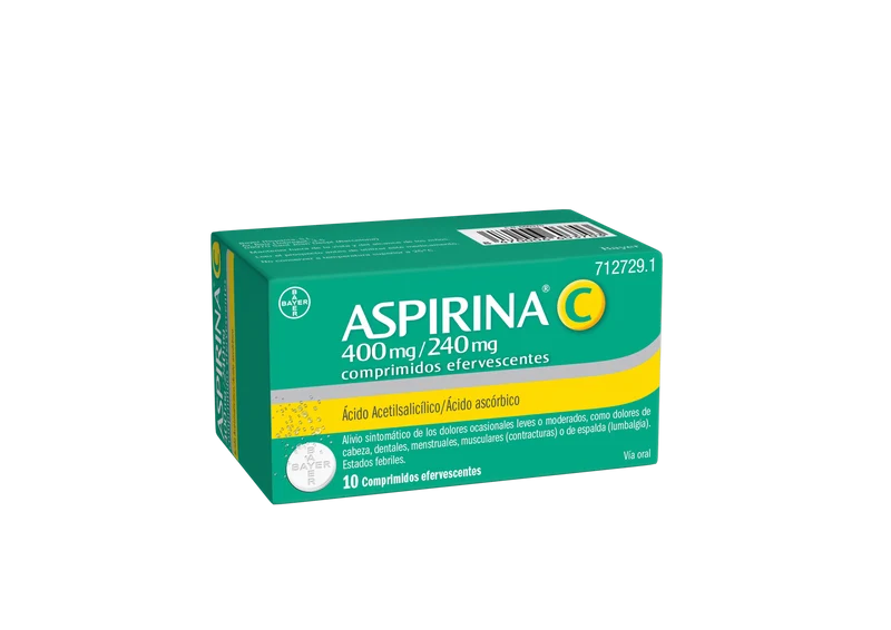 BAYER Aspirina C 400/240mg 10 Comprimidos Efervescentes