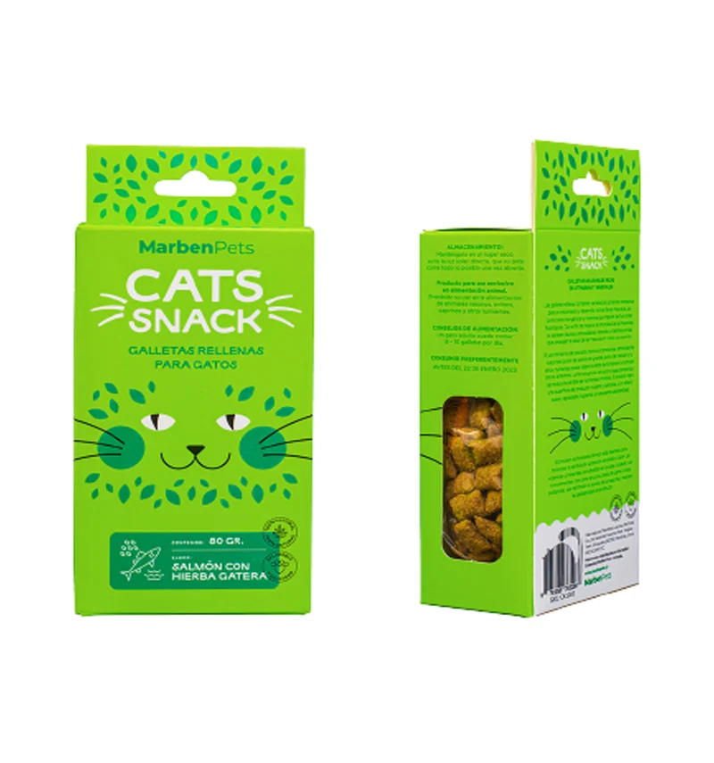 Cat Snack Salmón y Hierba Gatera