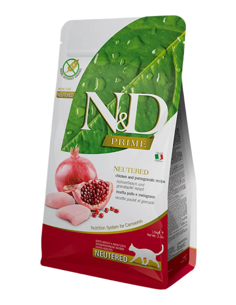 Farmina | N&D Prime Esterilizados - Pollo y Granada (3x1,5kg)