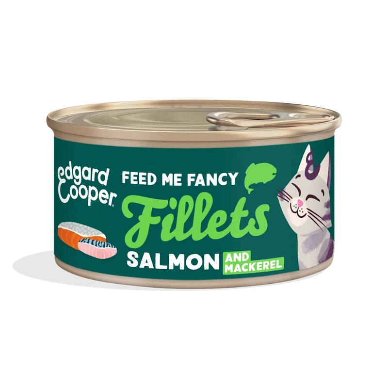 Edgard & Cooper | Filetes - Salmón y Caballa para gatos (70g)