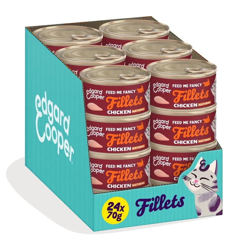 Edgard & Cooper | Filetes - Pollo en caldo (24x70g)