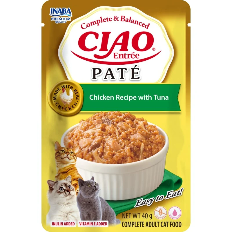 Inaba | Cat Entrée Paté - Pollo con Atún (40g)