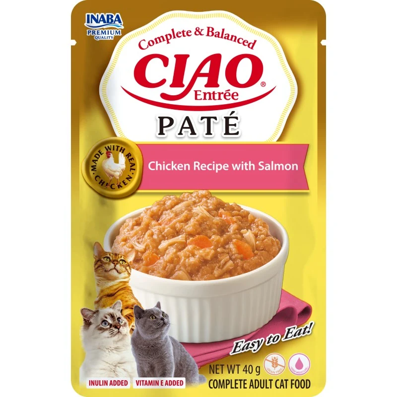 Churu Cat Entrée Paté | Pollo con salmón para gatos (40g)