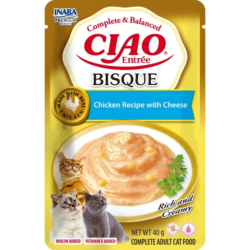 Inaba | Cat Entrée Bisque - Pollo con queso (40g)