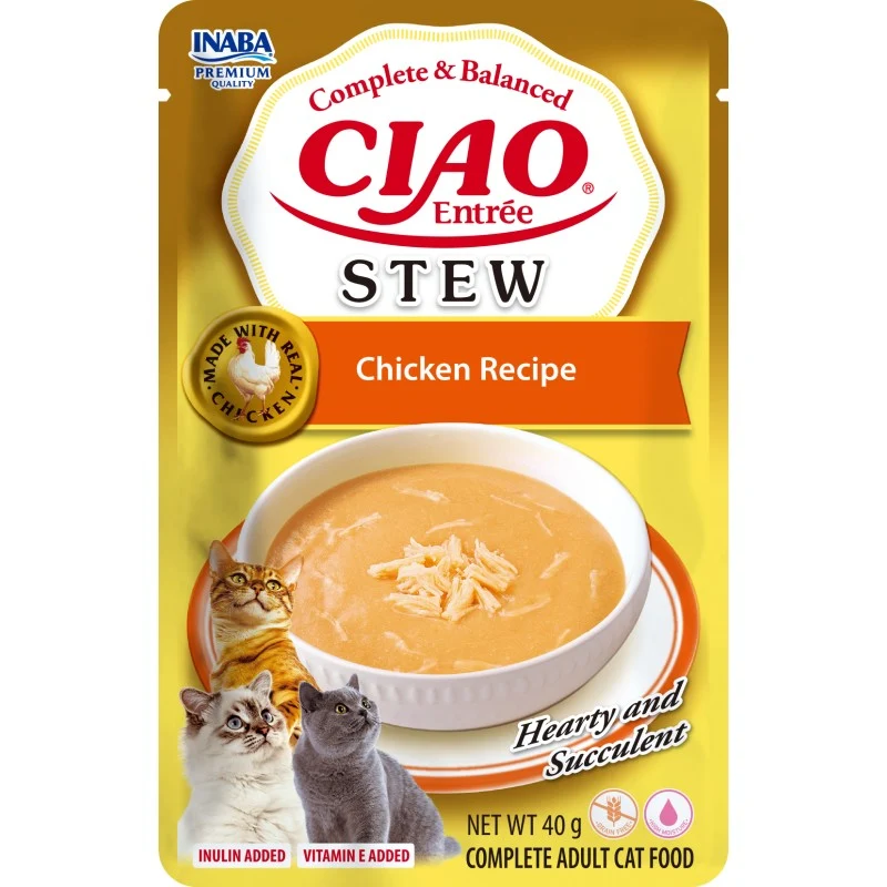Inaba | Cat Entrée Stew - Pollo (12x40g)