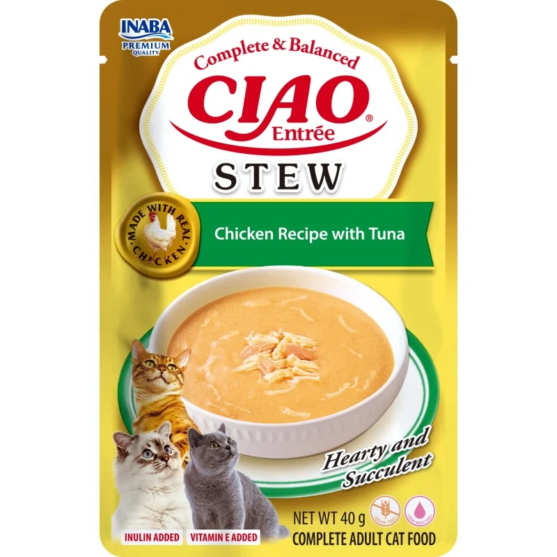 Inaba | Cat Entrée Stew - Pollo con atún (40g)
