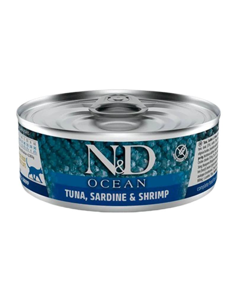 Farmina | N&D Ocean - Atún, sardina y gambas para gatos (70g)