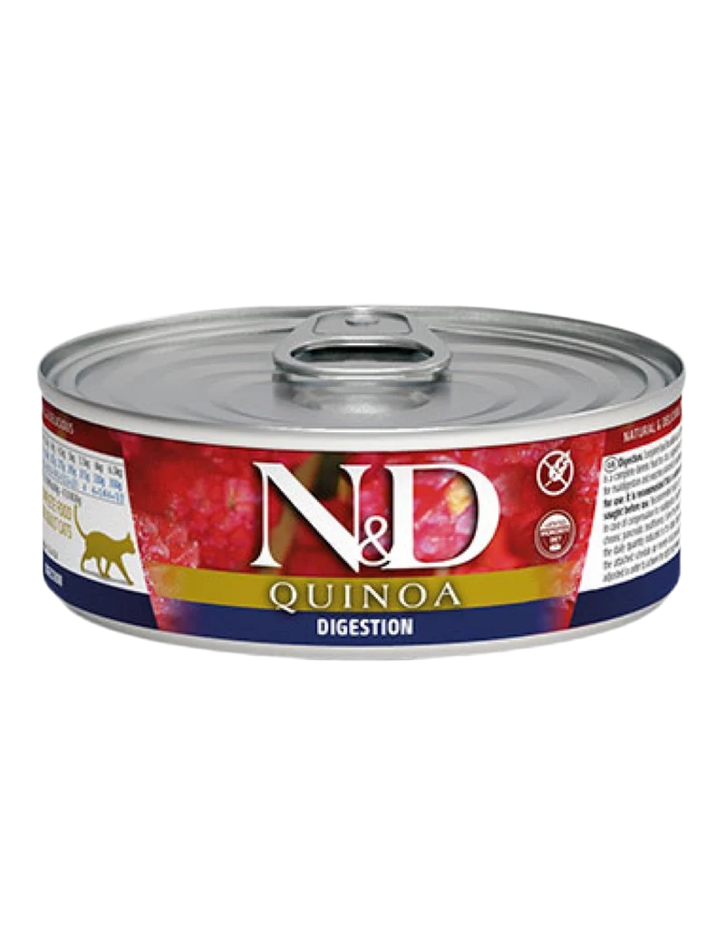Farmina | N&D Digestion - Cordero y quinoa para gatos (80g)