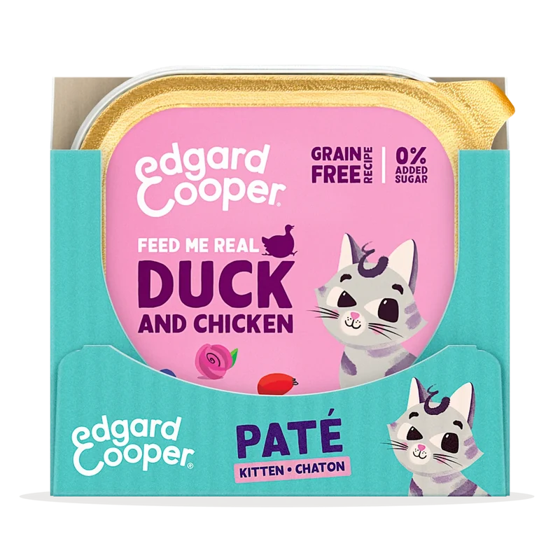 Edgard Cooper | Kitten - Pollo y Pato con Arándanos y valeriana (16x85g)