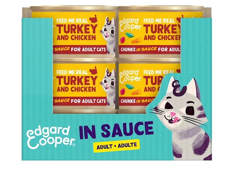 Edgard & Cooper | Trocitos de Pavo y Pollo con Arándanos (18x85g)