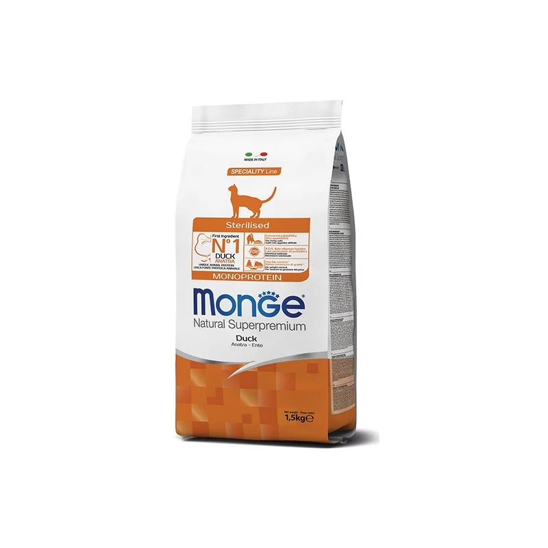 Monge Gato Monoprotein Line Sterlised Pato 1.5 Kg