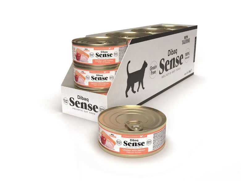 Dibaq Sense | Pollo, Salmón y Manzana (12x70g)