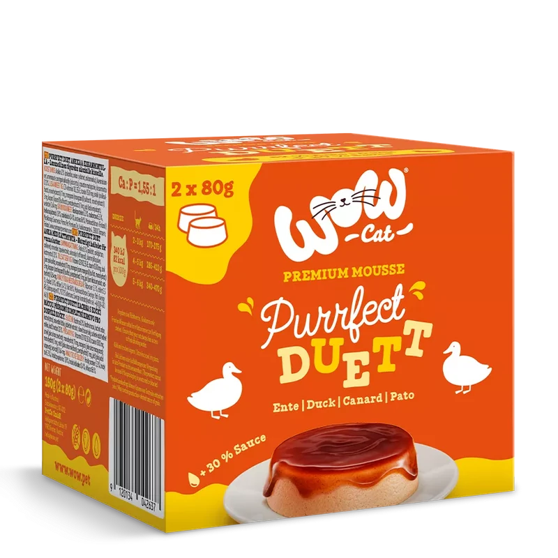 WOW | Cat Purrfect Duett - Pato (2x80g)