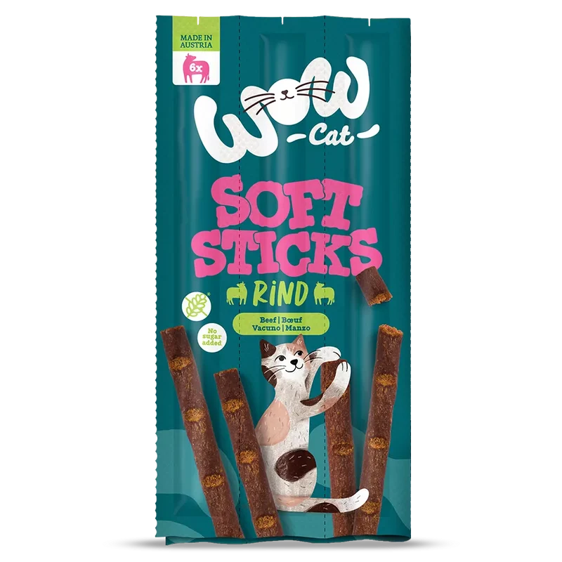 WOW | Cat Soft Sticks con Ternera (6x5g)