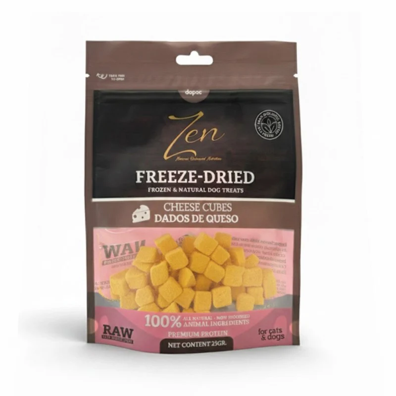 Zen | Snack liofilizado - Dados de queso (25g)