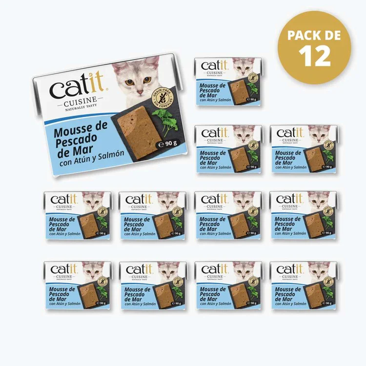 Catit | Cuisine Mousse de Pescado de Mar (12x90g)