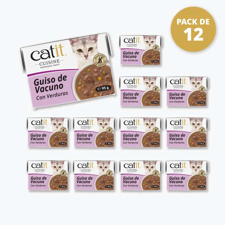 Catit | Cuisine Guiso de vacuno con verduras (12x95g)