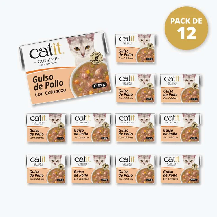 Catit | Cuisine Guiso de pollo con calabaza (12x95g)