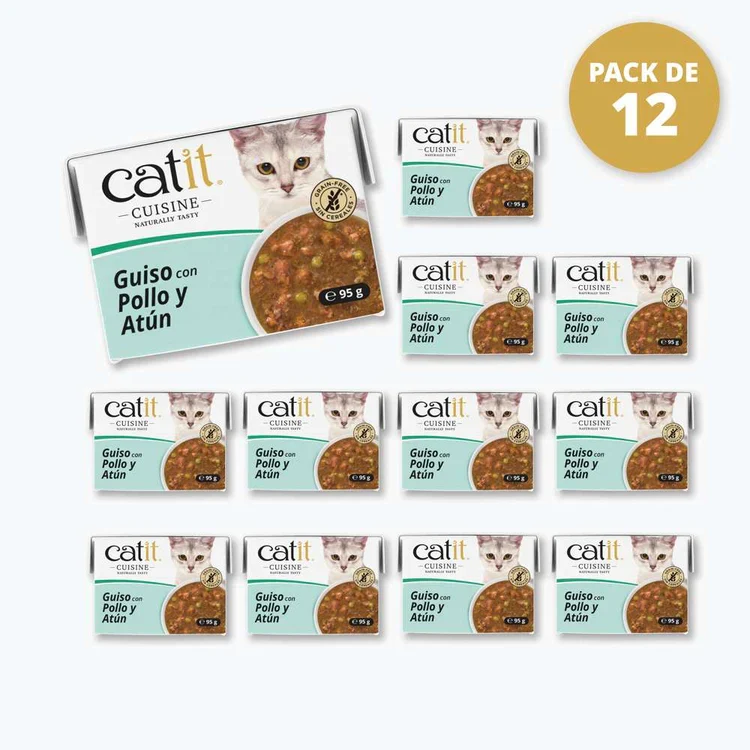 Catit | Cuisine Guiso de pollo con atún (12x95g)