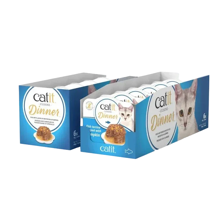 Catit | Cuisine Dinner – Pescado con capa de calabaza (6x75g)