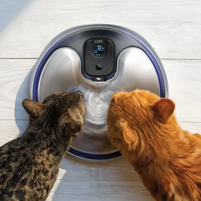 Catit | Fuente PIXI UVC sin cables de acero inoxidable 5 L