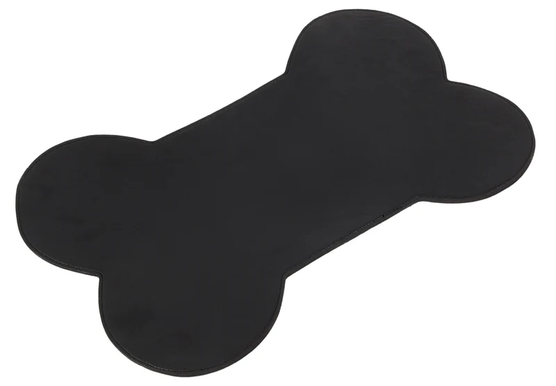 Mantel protector para comederos y bebederos en forma de hueso