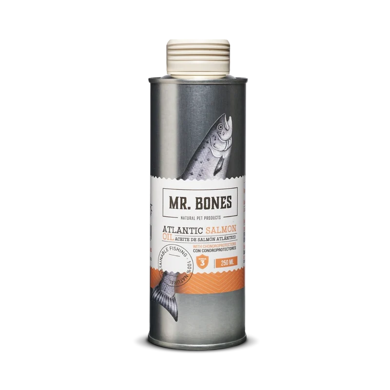 Mr. Bones | Aceite de salmón con condroprotectores - Para perro y gato (250ml)