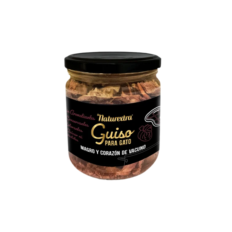 Naturextra | Guiso de ternera para gatos con taurina (170g)