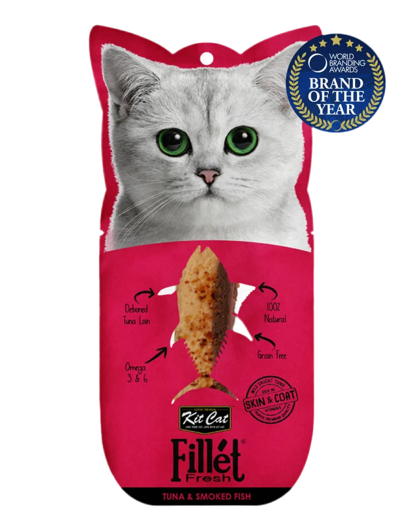 Kit Cat | Fillet Fresh - Lomo de Atún y Pescado Ahumado (30g)