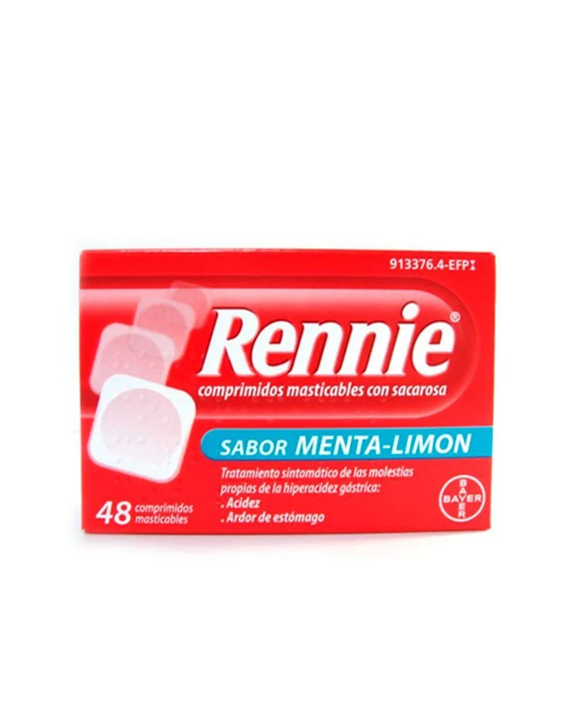 Rennie con Sacarosa 48 Comprimidos Masticable